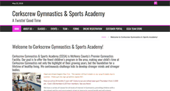 Desktop Screenshot of corkscrewgymnastics.com